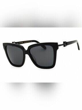 Salvatore Ferragamo, SF1085SN,BLACK/Dark Grey,Woman's Sunglasses, Size57X16X140